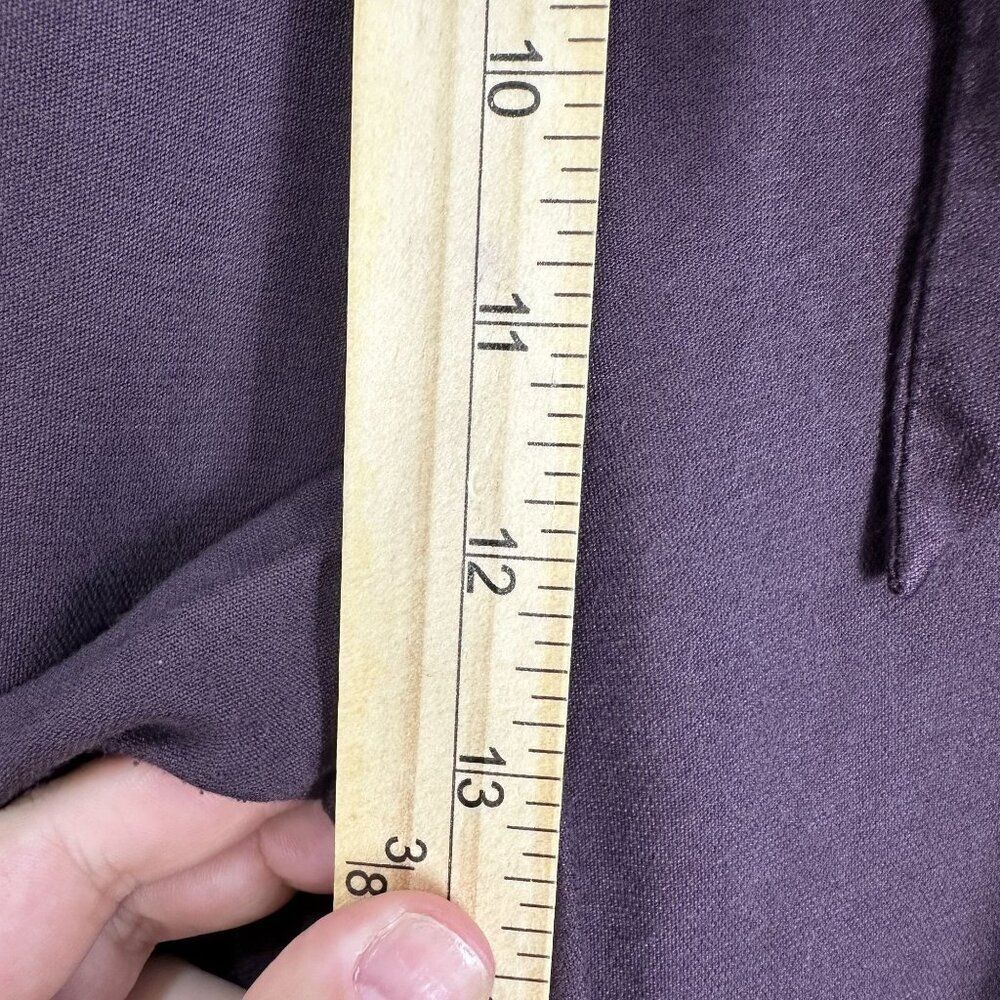 Leith pants womens medium purple wide leg tie waist pockets high waist cropped - Picture 4 of 9